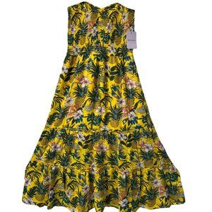 Dream of me women tropical print maxi dress‎ size M